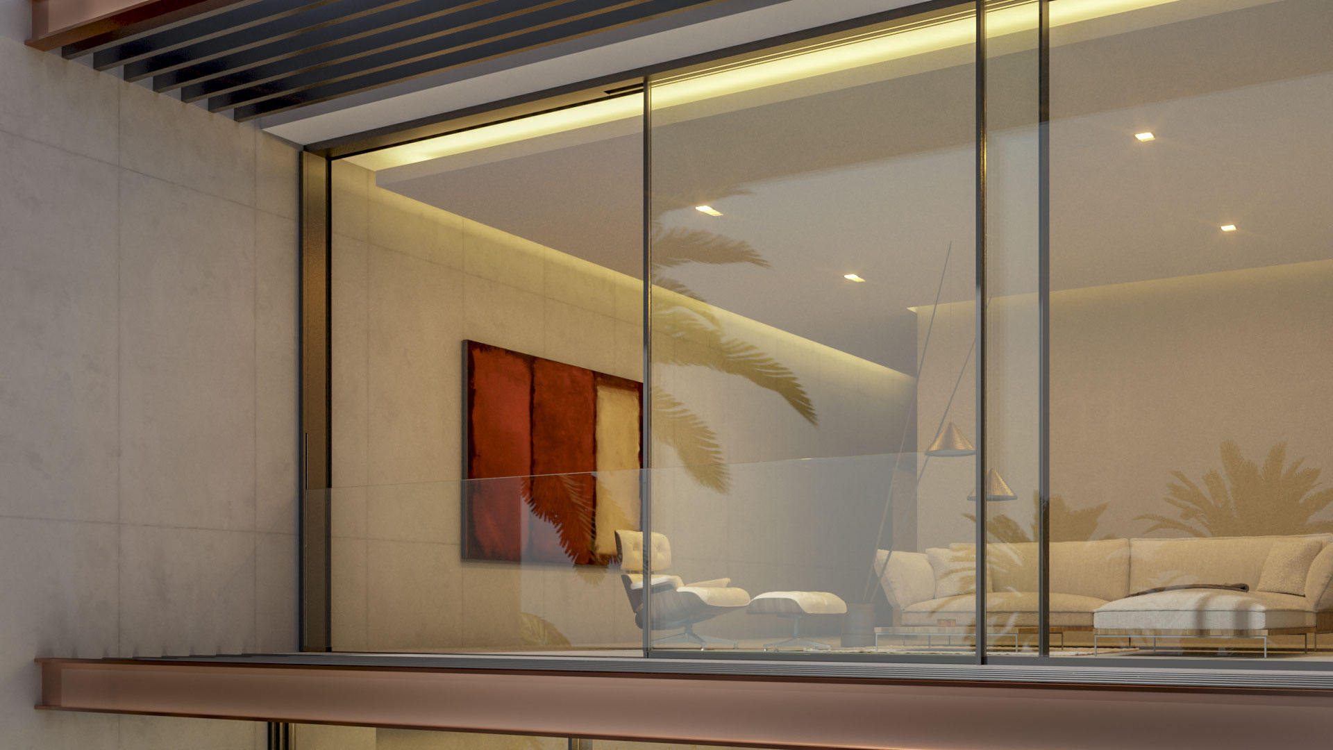 Integrated fall protection System - Gracili Minimal Systems